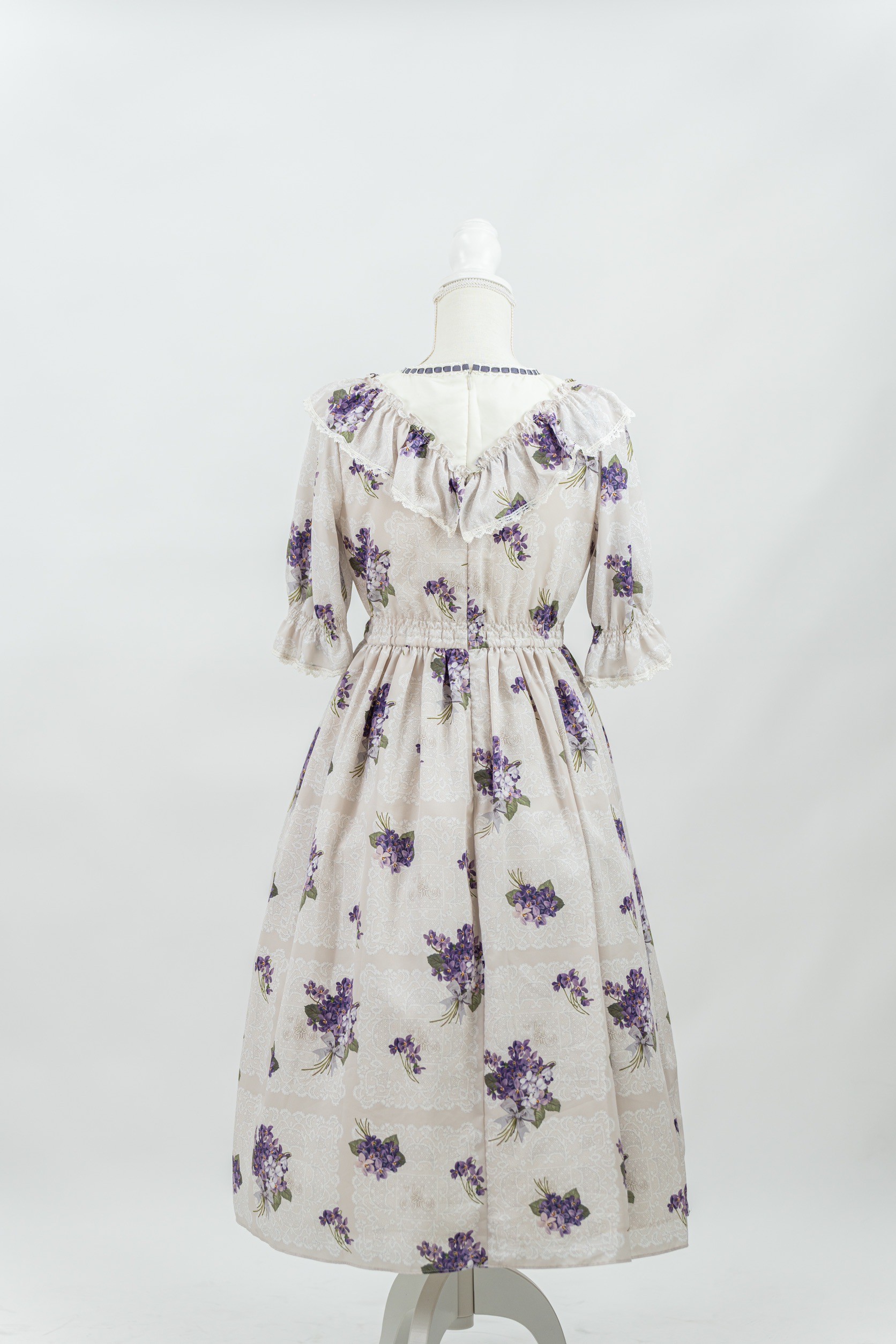 【レンタル】Violet laceヨーク切替ワンピース 画像4
